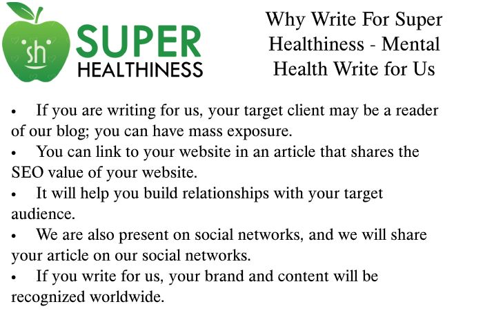 Mental Health Why Write for Us